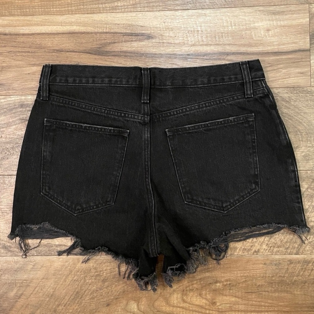 NEW! Abercrombie & Fitch Annie High Rise Black Denim Short Size 29/8 - Picture 7 of 10